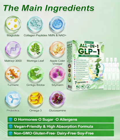 𝐌𝕀𝗥𝑬𝓡𝐄®  𝐍𝐀𝐃+ 𝐆𝐋𝐏-𝟏 Pro ALL-IN-ONE Fit&Vital 𝐎𝐫𝐚𝐥 𝐋𝐢𝐪𝐮𝐢𝐝 (𝐉𝐮𝐬𝐭 𝐨𝐧𝐜𝐞 𝐚 𝐝𝐚𝐲, 𝐯𝐢𝐬𝐢𝐛𝐥𝐞 𝐜𝐡𝐚𝐧𝐠𝐞𝐬 𝐢𝐧 𝟕 𝐝𝐚𝐲𝐬） ✅ 𝐅𝐨𝐫 𝐨𝐛𝐞𝐬𝐢𝐭𝐲, 𝐜𝐚𝐫𝐝𝐢𝐨𝐯𝐚𝐬𝐜𝐮𝐥𝐚𝐫 𝐡𝐞𝐚𝐥𝐭𝐡, 𝐝𝐢𝐚𝐛𝐞𝐭𝐞𝐬, 𝐬𝐥𝐞𝐞𝐩 𝐚𝐩𝐧𝐞𝐚, 𝐆𝐮𝐭 𝐇𝐞𝐚𝐥𝐭𝐡, 𝐣𝐨𝐢𝐧𝐭 𝐢𝐬𝐬𝐮𝐞𝐬, 𝐚𝐧𝐝 𝐦𝐨𝐫𝐞